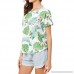 Blouses for Womens FORUU Casual Printed Short Sleeve High Low Hem Loose Tops Green B07DWM6WK1